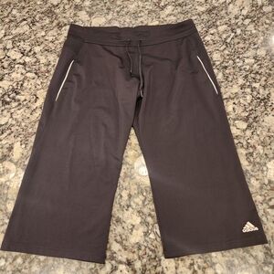 Adidas Black Capri Pants